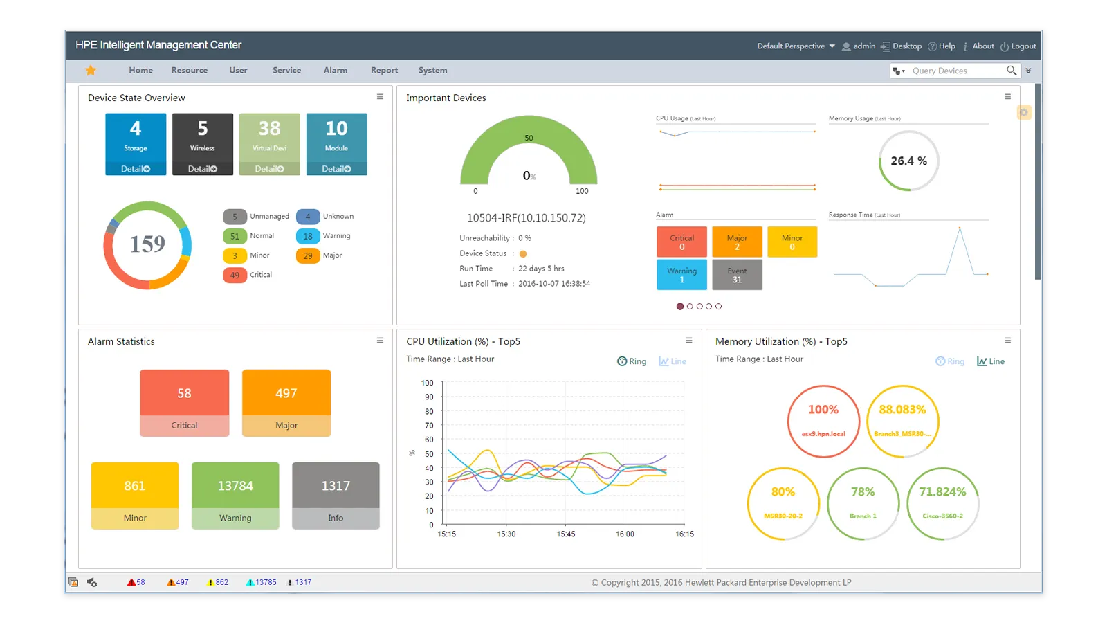 HPE IMC Intelligent Analysis Reporter